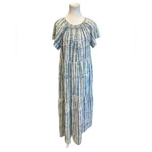 Mirth Caftans Printed Long Dress Size: M